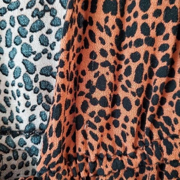 Torrid Cheetah Crepe Tie Front Kimono - Picture 7 of 10